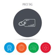 Price tag icon Discount label sign