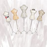 hand draw Fashion Illustration watercolor