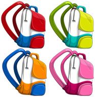 Schoolbags different colors