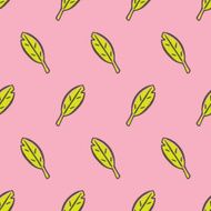 Cute leaves seamless pattern N3