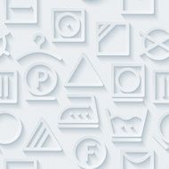 Laundry 3D Seamless Wallpaper Pattern