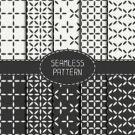 Set of geometric seamless cube pattern with rhombuses square cube