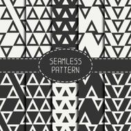 Set of line hipster seamless pattern with triangle Wrapping paper
