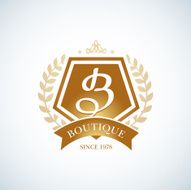 Boutique Luxury Vintage Crests logo N2