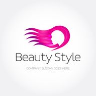 Beauty Fashion Spa Haircut salon make up Logo design template N2