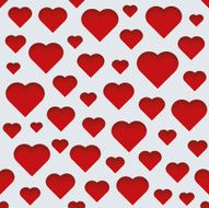 Hearts 3D Seamless Wallpaper Pattern N3