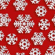 Paper snowflakes 3D Seamless Wallpaper Pattern