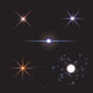 lens flares star lights N4