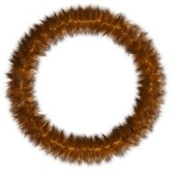 Round framework from fur