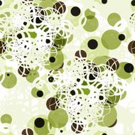 Abstract textile seamless pattern of colorful green dots