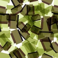 Abstract textile seamless pattern of colorful green squares