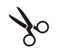 scissor simple icon