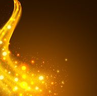 Abstract background with yellow lighting flare