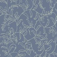 seamless line floral pattern