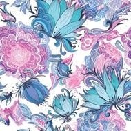 Elegant Romantic Vector Floral Pattern