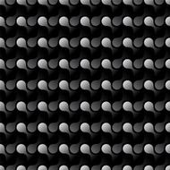 seamless background with related polka dots black white