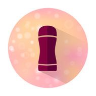 Flat style Deodorant icon on blurred background