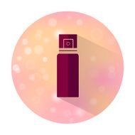 Flat style Spray bottle icon on blurred background