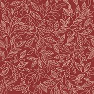 seamless pattern of stylized leaves