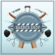 Barber Shop Realistic Concept