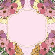 Decorative background with flowers N2