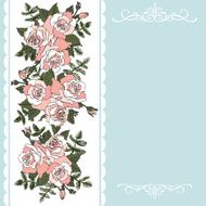 Decorative background with rose