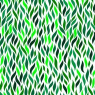 green leaves on white background vector seamless abstract hand-d