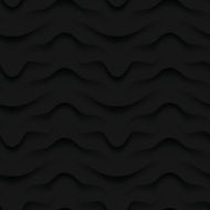 Dark black seamless texture Wavy background