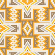 Vector Seamless Tribal Pattern for Textile Design