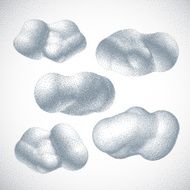 Clouds Halftone style