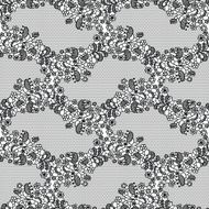 Lace seamless pattern with flowers N4