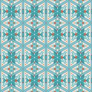 Seamless pattern of snowflakes N5