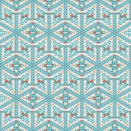 Seamless pattern of snowflakes N6