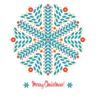 Abstract design with snowflakes