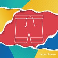 swim suit line icon N3