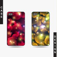 Isolated templates phone with Christmas design Realistic case