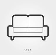 Simple Household Web Icons Upholstered furniture