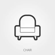 Simple Household Web Icons Upholstered furniture N2