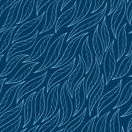 leaves on a blue background vector seamless abstract hand-drawn N2