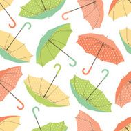 Umbrellas seamless pattern