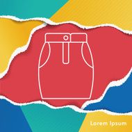 skirts line icon