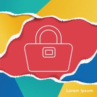 purse line icon