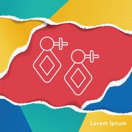 earring line icon