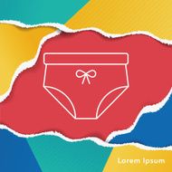 underwear line icon