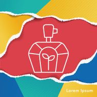 perfume line icon