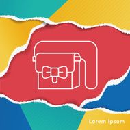 purse line icon N7
