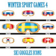 Ski goggles icons N2