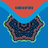 Invitation or Postcard Cover with Stylized Mandala Art