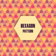 Retro geometric hexagon seamless pattern