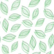 green leaves on a white background vector seamless abstract hand N2